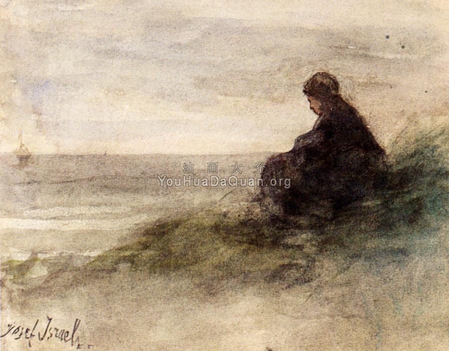 Awaiting The Fishermens Return - 约瑟夫·伊斯拉尔斯